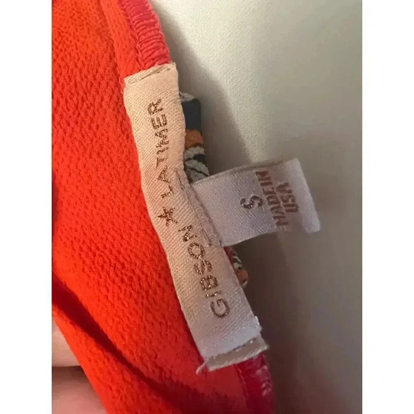 Gibson latimer blouse wide neck loose bold colors size small - Picture 5 of 5